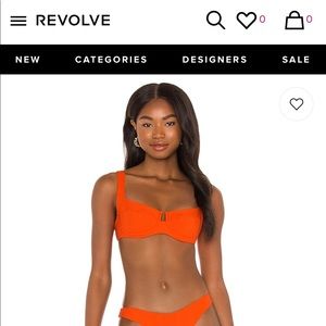 L*SPACE Carmella bikini top in poppy